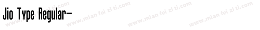 Jio Type Regular字体转换